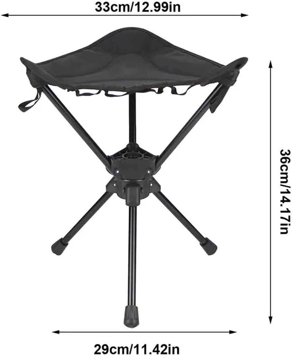 Folding Stool Swivel Slacker Chair Adjustable with Storage Bag | Folding Stoo...