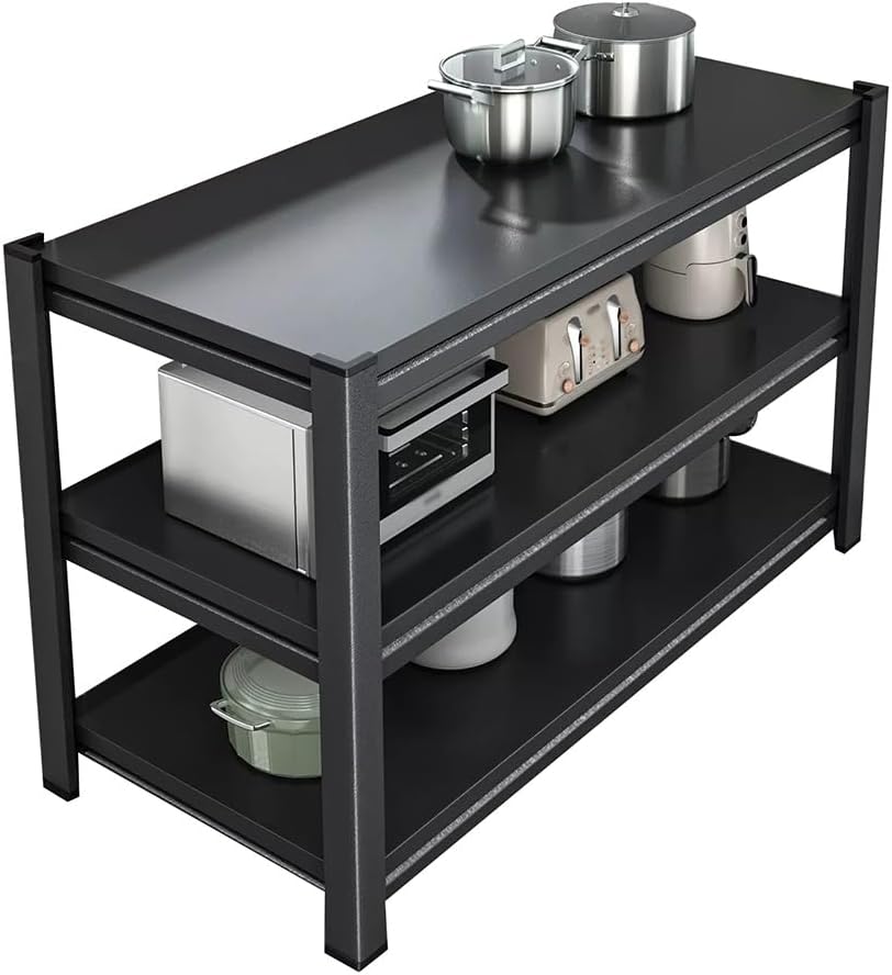 Multifunctional Microwave Stand Kitchen Counter Shelf Heavy Duty Metal Shelvi...