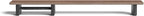 Raico Desk Cockpit Shelf Monitor Stand System Dual Screen Setup Wood Large Desk Accessory Organizer Unit (Walnut, Full Length v2 | 45.7 Inches)