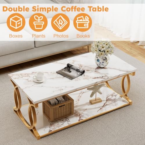 HOMISSUE Living Room Table Set, 55 Inch Entryway Console Table + Rectangle Co...