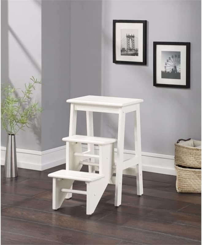 Boraam Step Stool, 24-Inch, White