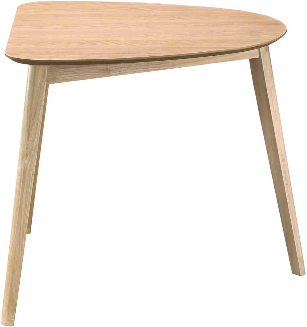 Acanva Modern Small Triangle Dining Room Table for Kitchen Compact Space, Far...