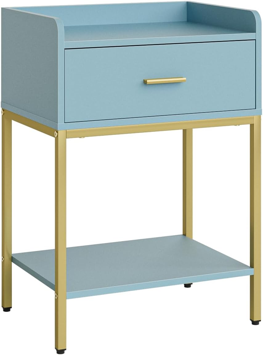Masupu Nightstand,Bedside Table 3-Tier Modern Night Stand with Storage Drawer...