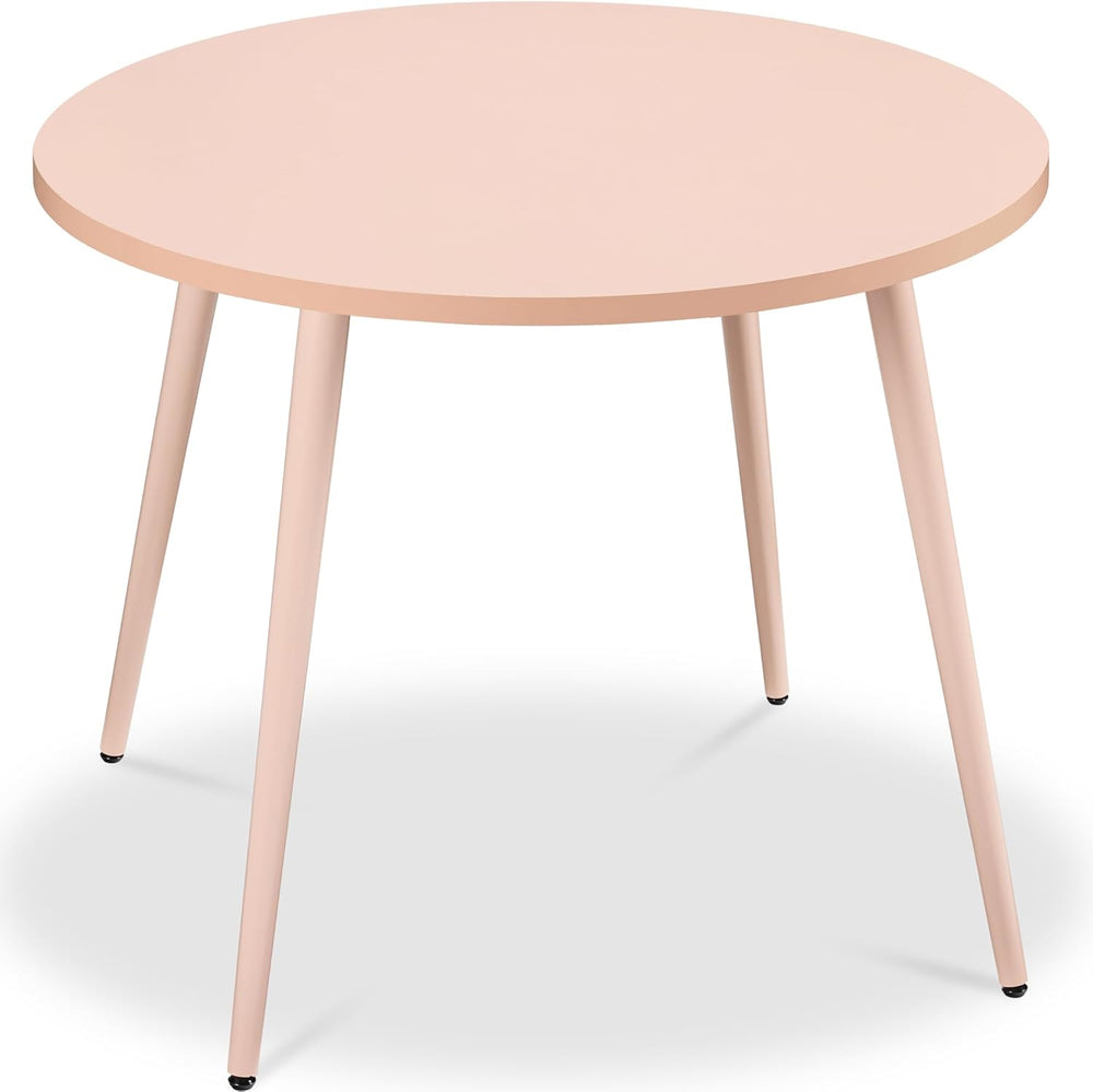 Best Choice Products Round 35.5in Dining Table for 4 w/Sturdy Wood Finish Ste...