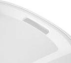 (1-Pack) Wheeled Laundry Basket - 135 Liters Large Capacity - White Plastic with a Cover and Extendable Handle, Suitable for Homes, Dormitories,Laundry Rooms and Apartments.