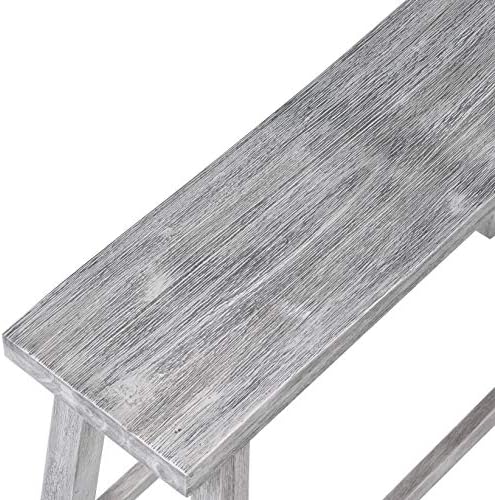 Boraam Sonoma Counter Height Backless Bench - Storm Gray Wire-Brush