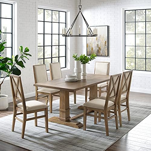 Crosley Furniture Joanna 7-Piece Dining Set, Upholstered Chairs