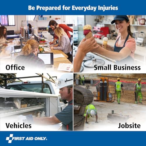 First Aid Only 10-Person Compact First Aid Kit for Home, Car & Work