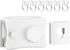 Retractable Clothesline Indoor, Non-Sagging Outdoor Clothes Line Retracting, 16.7 Ft Heavy Duty Clothes Drying Laundry Line, Wall Mounted Stainless Steel Clothesline for Balconies, Bathroom (White)