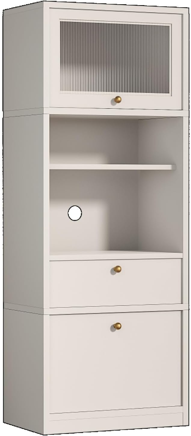 71" Freestanding Kitchen Pantry Cabinet Tall Food Pantries w/Doors&C...