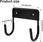 Ironing Board Hanger Wall Mount Ironing Board Holder Organizer Wall Rack for Laundry Rooms Storage Rack Hanging Shelf Hanger (White) (Black)