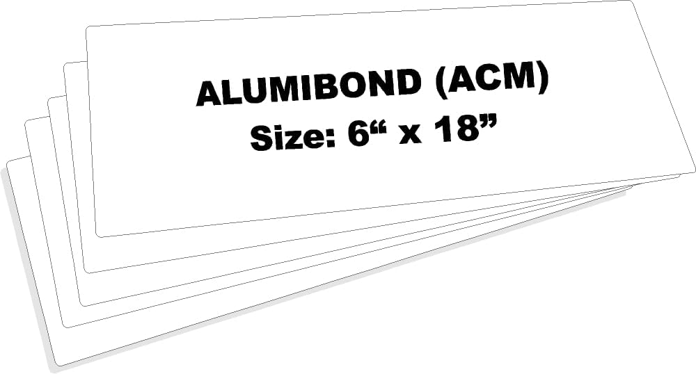 Alumibond Blank Metal Sign (Pack of 5), Made of Alumibond Sheet Metal Plate t...