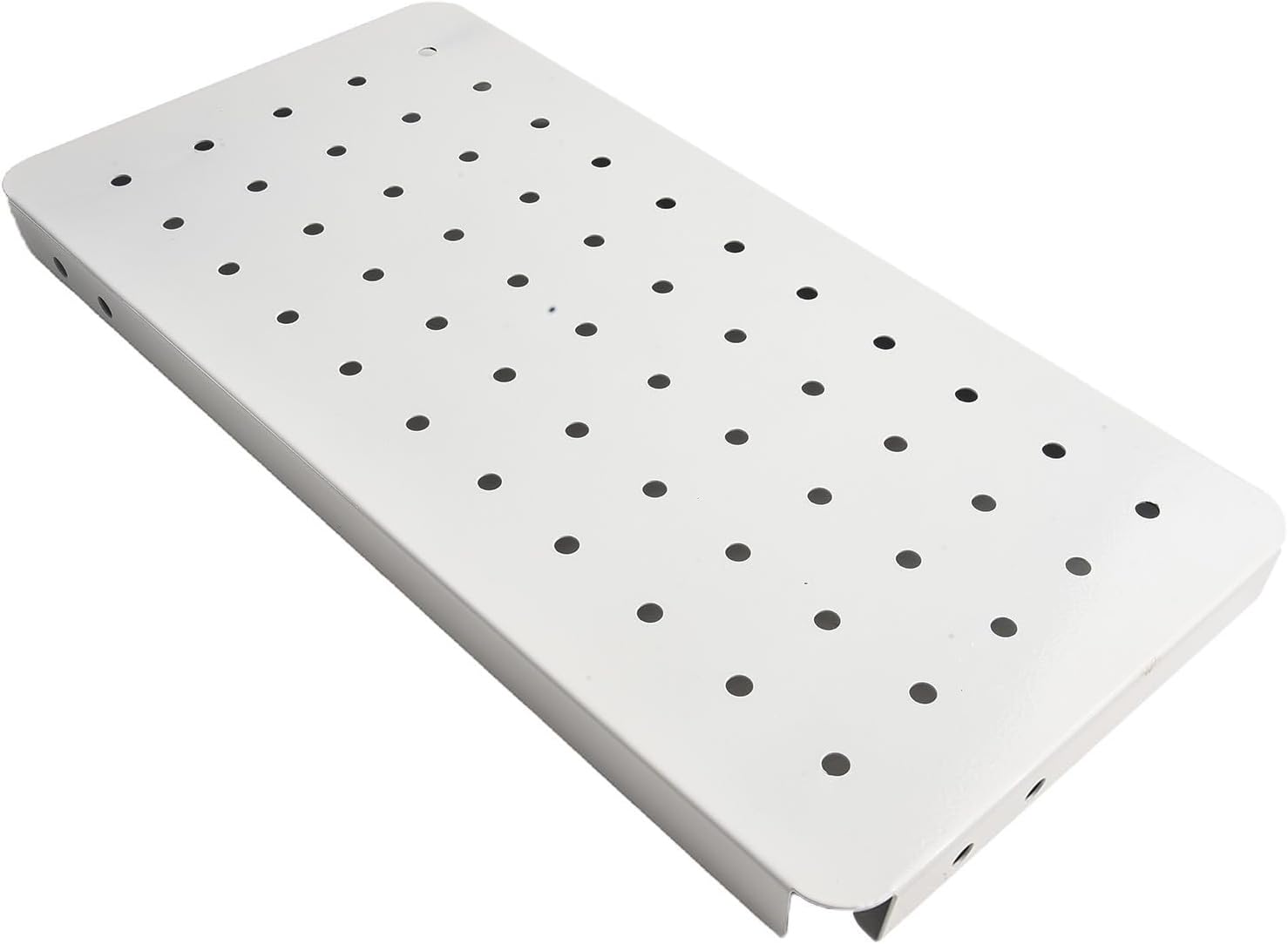 Storage Pegboard for Wall Organization, 14.2" X 7.1" Magnetic-Friendly Steel Panel for DIY Crafts, Mail