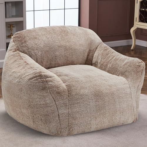 Homguava Giant Bean Bag Chairs for Adults,Large Bean Bag Couch with Arms | Bi...