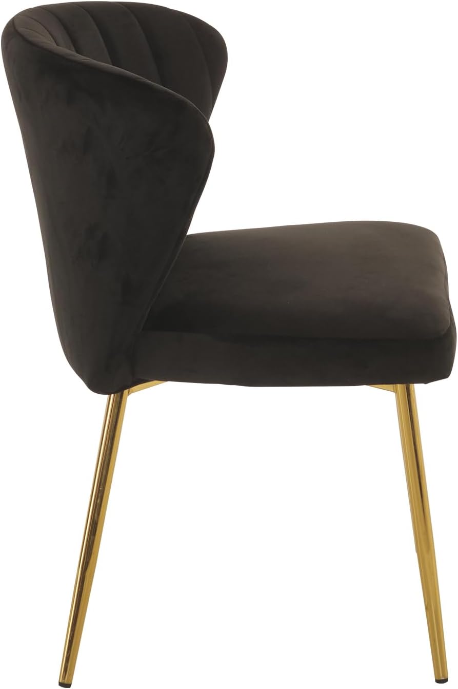 MOJAY Velvet Dining Chairs Set of 2, Modern Upholstered Dining Room Chairs wi...