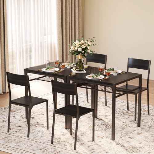 Gizoon 4-Piece Dining Table Set for 4, Kitchen Table