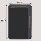 Silver Bathroom Mirror for Wall, 36x24 Inch Rectangular Aluminum Alloy Framed Mirror, Modern Wall Mounted Vanity Mirror for Bathroom, Vertical or Horizontal