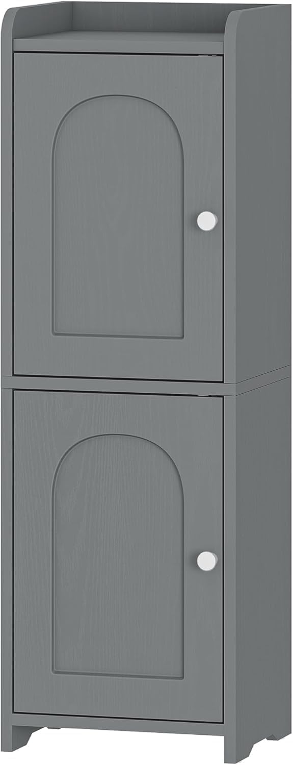 Hzuaneri Bathroom Storage Cabinet, Small Corner Floor Cabinet with 2 Doors | ...