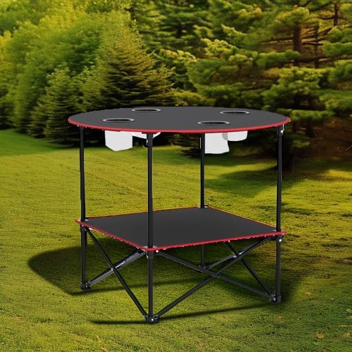 Portable Camping Table Folding Picnic Tables Lightweight Folding Table Waterp...