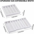 K Cup Holder,Bamboo Coffee Pod Holder Drawer Organizer, Expandable Coffee Pod Holder Tea Bag Storage Organizer for Kitchen Office Coffee Bars,Accommodate 45 K Cups (White)