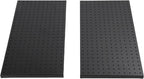 Fafeicy 2Pcs Black Pegboard Metal Wall Panel 24x12 Inches Heavy Duty Organizer for Shop Garage Storage