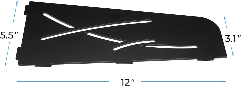 FerdY 2-Pack 12" Matte Black Recessed Corner Shower Shelf, for Tiled Bathroom Walls, 304 Stainless Steel Floating Shelf, Shower Caddy Storage Shelves, No Drilling Required, Trapezoidal