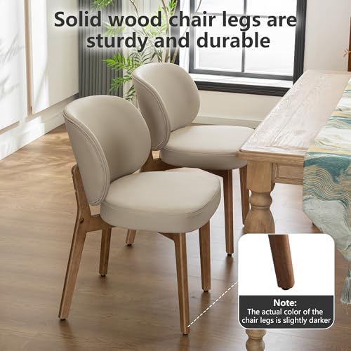 YOUNIKE Dining Chairs Set of 6 Modern Kitchen Dining Room Chairs Khaki