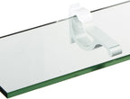 Spancraft Glass M-10x18-White Monarch Glass Shelf, White, 10" x 18"