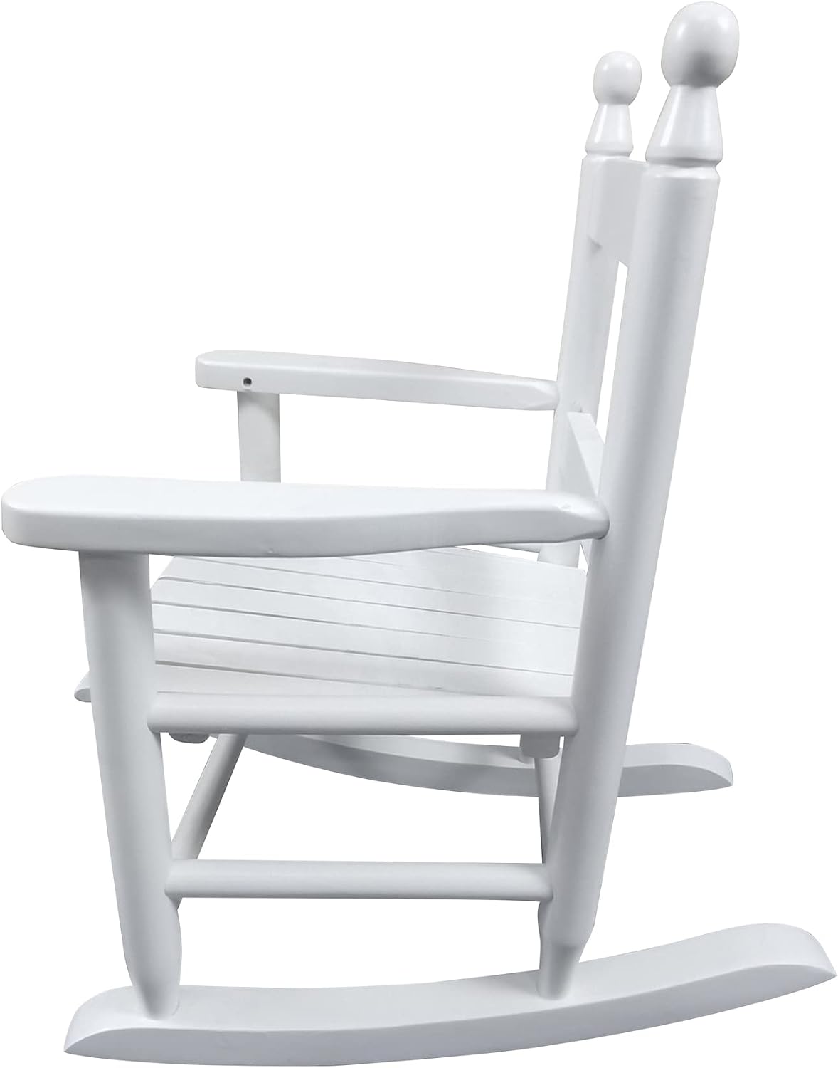 Kids Rocking Chair, Toddler Rocking Chair, Children’s Rocking Chair Porch Rocker Chair with Classic Rocker and Hardwood Construction, for Nursery, Indoor, Outdoor, Living Rooms, Bedrooms (White)