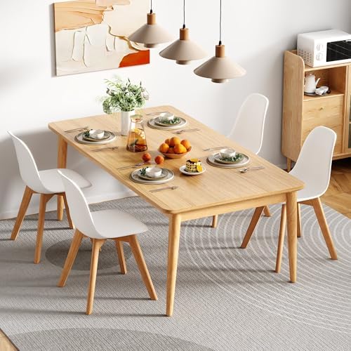 VECELO Dining Chairs Set of 4, Mid-Century Modern Kitchen & Dining Room C...