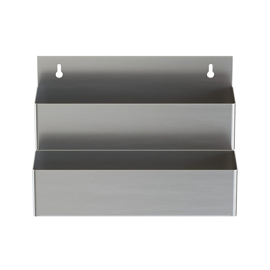 Stainless Steel Double Tier Speed Rail, Liquor Rack, Speed Rack, Bottle Holder - 15 Inch