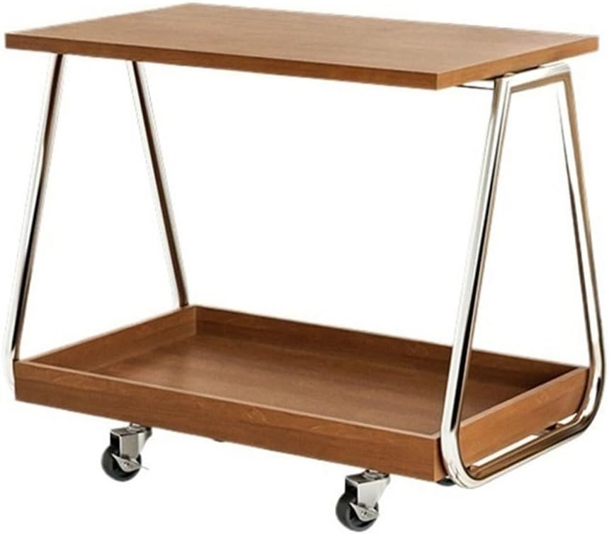 Mobile Side Table Mobile Sofa Side Table Modern Minimalist Trolley Wheeled St...