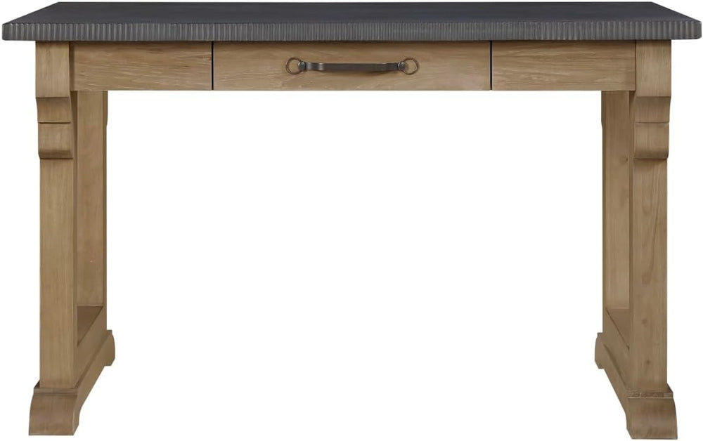 Top Kitchen Island Cashew Finish Solid Wood MDF Dining Table | Farmhouse-styl...