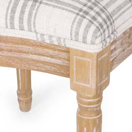 Christopher Knight Home Phinnaeus Dining Chair Set, Set of 4, Wood, Gray Plai...