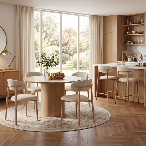 UVV Dining Chairs Set of 2, Metal Kitchen Chairs with Modern Fabric Upholster...