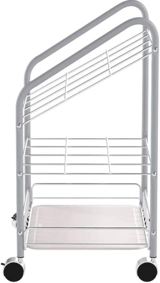 Safco 12 Compartment Tubular Steel Wire Mobile Roll File |100lbs Total Load C...