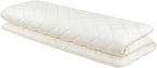 FULI Japanese Futon, Foldable & Portable Floor Lounger Bed, Roll Up Sleeping Pad, Shikibuton, Made in Japan (White, King)