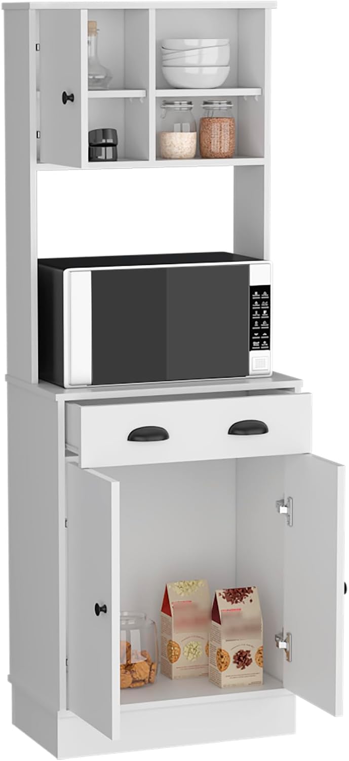 Albany Kitchen Pantry with 3-Doors Cabinet and Drawer