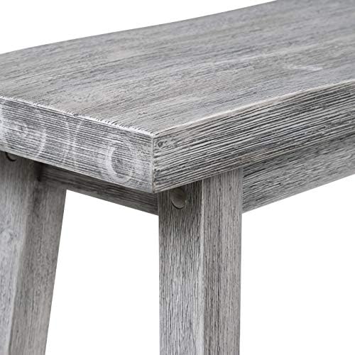 Boraam Sonoma Counter Height Backless Bench - Storm Gray Wire-Brush