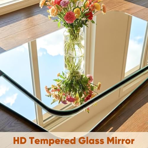 Gym Mirrors for Home Gym, 48" x 25" 2PCS Workout Mirrors Frameless
