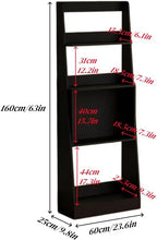 Vinta 4-Tier Wood Ladder Shelf - Stylish Open Display Rack, Floor-Standing Magazine Holder, Versatile Storage for Living Room & Study, Modern Home Decor
