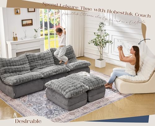 Hobestluk Small Couch Sofa Chaise Lounge Chair Recliner Chair with Footrest |...
