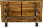 East West Furniture VT777 V-Style Dining Room Table - a Rectangle Solid Wood Table Top with Stylish Legs, 40x72 Inch, Distressed Jacobean