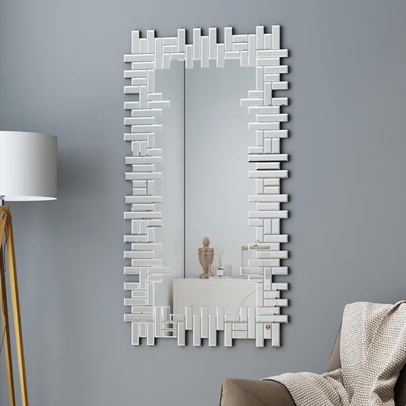 KOHROS 25"×47" Modern Venetian Decorative Wall Mirror for Living Ro...