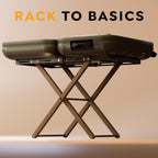 Luxury Expandable Luggage Rack for All Suitcase Sizes, Folding Stand Essential for Hotels, AirBnB, Guest Room; Extends 35” Inches, Holds up to 170 lbs, Durable Steel & Solid Wood, NO Assembly Required