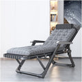 Folding Chaise Lounge Chair for Outside Beach Sunbathing Patio Pool Lawn Deck Lay Flat Adjustable 5-Position(B)