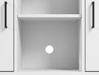 Bush Furniture Essence Accent Cabinet with Doors in White | Organizers and Shelves for Home Office Workspace, Living Room, Entryway, Bedroom, and Mudroom