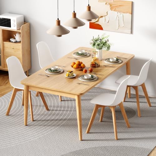 VECELO Dining Chairs Set of 4, Mid-Century Modern Kitchen & Dining Room C...