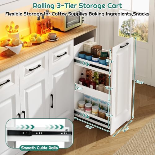 72" Tall 60" Wide Extra Large Pantry Storage Cabinet w/Power Outlet...