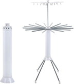 Dollate 4-Legged Clothes Drying Rack Foldable,Octopus-Shaped Portable Laundry Drying Rack,Outdoor and Indoor Collapsible Drying Rack with 4 Pulleys,2 Tier